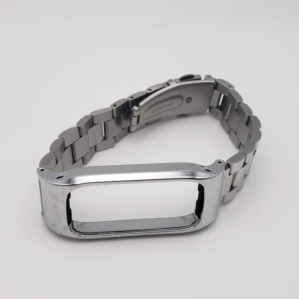 Fitbit Luxe Watch Band Unisex Silver Stainless Steel Link Accessory